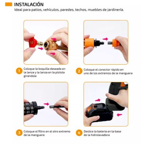 Miniatura 3 de Hidrolavadora Electrica Inalambrica  2 B